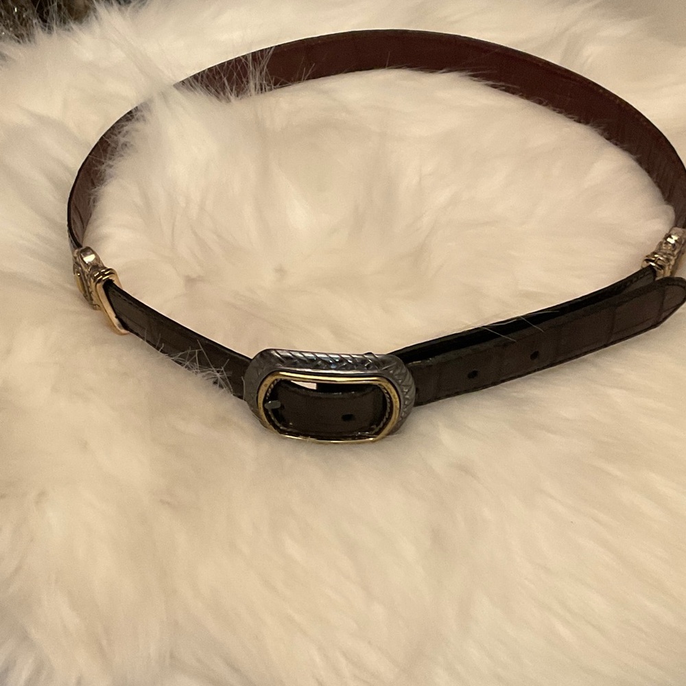 Brighton black and brown reversible belt, size 32
